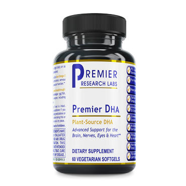 Premier Research Labs DHA (60 Capsules)   Support for the Brain, Nerves, Eyes and Heart